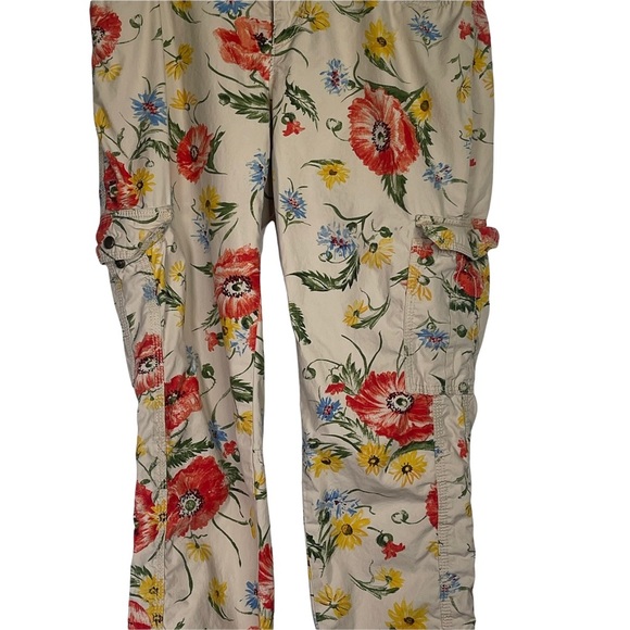 Hei Hei Sundrop Floral Size 2 Cargo Pants Anthropologie - Picture 4 of 10